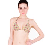 Abstract Pattern Design Scrapbooking Classic Bikini Top