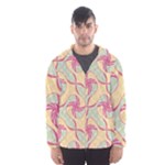 Abstract Pattern Design Scrapbooking Men s Hooded Windbreaker