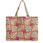 Abstract Pattern Design Scrapbooking Zipper Mini Tote Bag