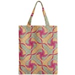 Abstract Pattern Design Scrapbooking Zipper Classic Tote Bag