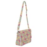 Abstract Pattern Design Scrapbooking Shoulder Bag with Back Zipper