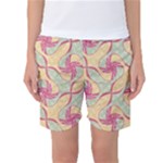 Abstract Pattern Design Scrapbooking Women s Basketball Shorts