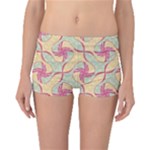 Abstract Pattern Design Scrapbooking Boyleg Bikini Bottoms