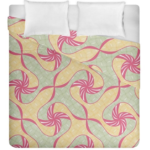 Abstract Pattern Design Scrapbooking Duvet Cover Double Side (King Size) from ArtsNow.com