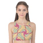 Abstract Pattern Design Scrapbooking Tank Bikini Top