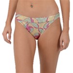 Abstract Pattern Design Scrapbooking Band Bikini Bottoms