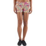 Abstract Pattern Design Scrapbooking Yoga Shorts