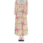 Abstract Pattern Design Scrapbooking Full Length Maxi Skirt