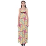 Abstract Pattern Design Scrapbooking Empire Waist Maxi Dress