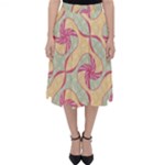 Abstract Pattern Design Scrapbooking Classic Midi Skirt