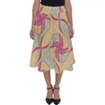 Abstract Pattern Design Scrapbooking Perfect Length Midi Skirt