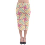 Abstract Pattern Design Scrapbooking Midi Pencil Skirt