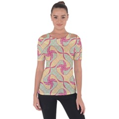 Shoulder Cut Out Short Sleeve Top 