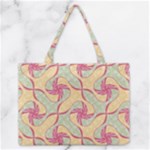 Abstract Pattern Design Scrapbooking Zipper Medium Tote Bag