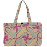 Abstract Pattern Design Scrapbooking Canvas Work Bag