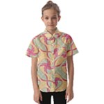 Abstract Pattern Design Scrapbooking Kids  Short Sleeve Shirt