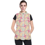 Abstract Pattern Design Scrapbooking Women s Puffer Vest