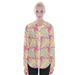 Abstract Pattern Design Scrapbooking Womens Long Sleeve Shirt