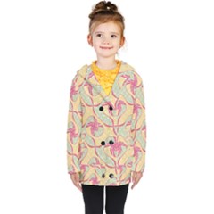 Kids  Double Breasted Button Coat 