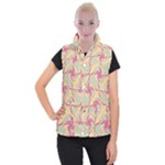 Abstract Pattern Design Scrapbooking Women s Button Up Vest