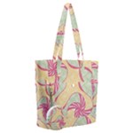 Abstract Pattern Design Scrapbooking Everyday Shoulder Bag with Pouch Bag