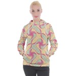 Abstract Pattern Design Scrapbooking Women s Hooded Pullover