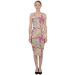 Abstract Pattern Design Scrapbooking Sleeveless Pencil Dress