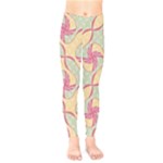 Abstract Pattern Design Scrapbooking Kids  Leggings