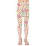 Abstract Pattern Design Scrapbooking Kids  Capri Leggings 