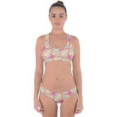 Abstract Pattern Design Scrapbooking Cross Back Hipster Bikini Set from ArtsNow.com