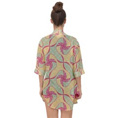 Open Front Chiffon Kimono 