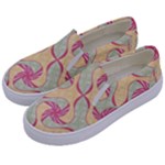 Abstract Pattern Design Scrapbooking Kids  Canvas Slip Ons