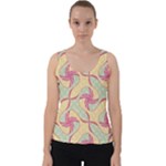 Abstract Pattern Design Scrapbooking Velvet Tank Top