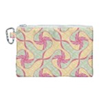 Abstract Pattern Design Scrapbooking Canvas Cosmetic Bag (Large)