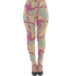 Abstract Pattern Design Scrapbooking Lightweight Velour Leggings