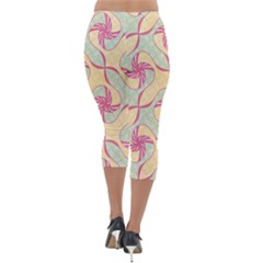 Lightweight Velour Capri Leggings  