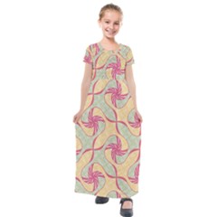 Kids  Short Sleeve Maxi Dress 