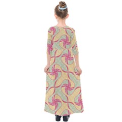 Kids  Quarter Sleeve Maxi Dress 