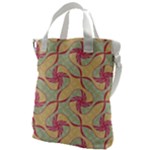 Abstract Pattern Design Scrapbooking Canvas Messenger Bag