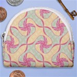 Abstract Pattern Design Scrapbooking Horseshoe Style Canvas Pouch