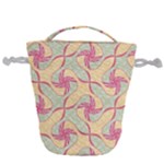 Abstract Pattern Design Scrapbooking Drawstring Bucket Bag