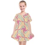 Abstract Pattern Design Scrapbooking Kids  Smock Dress