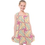 Abstract Pattern Design Scrapbooking Kids  Cross Back Dress