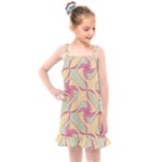 Abstract Pattern Design Scrapbooking Kids  Overall Dress