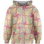 Abstract Pattern Design Scrapbooking Kids  Zipper Hoodie Without Drawstring