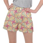 Abstract Pattern Design Scrapbooking Women s Ripstop Shorts