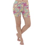 Abstract Pattern Design Scrapbooking Lightweight Velour Yoga Shorts