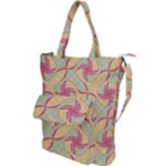 Abstract Pattern Design Scrapbooking Shoulder Tote Bag