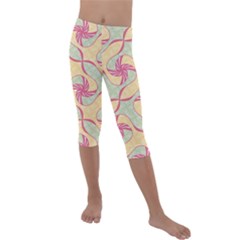 Kids  Lightweight Velour Capri Leggings  