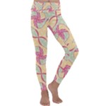 Abstract Pattern Design Scrapbooking Kids  Lightweight Velour Classic Yoga Leggings